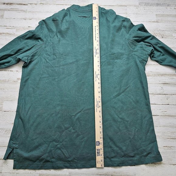 Duluth Trading Co. Men's Green Pocket Rugby Long Sleeve Pullover Polo Shirt 2xl - Picture 6 of 6